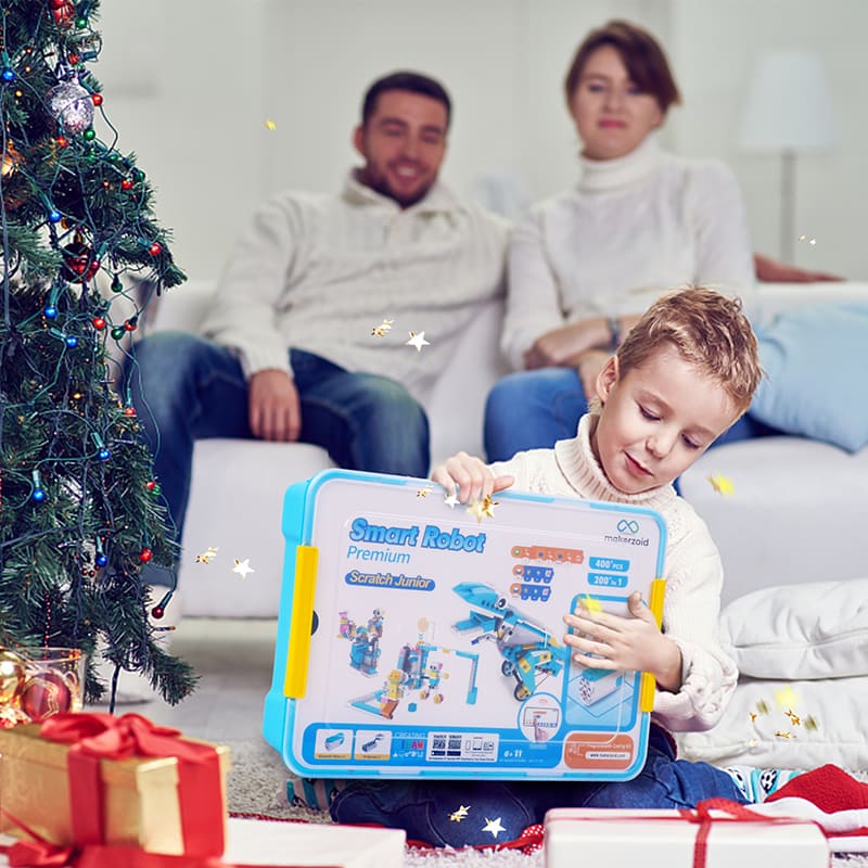 Makerzoid Kit de Robot de Codage 200-en-1 avec Scratch Jr – Smart Robot ...